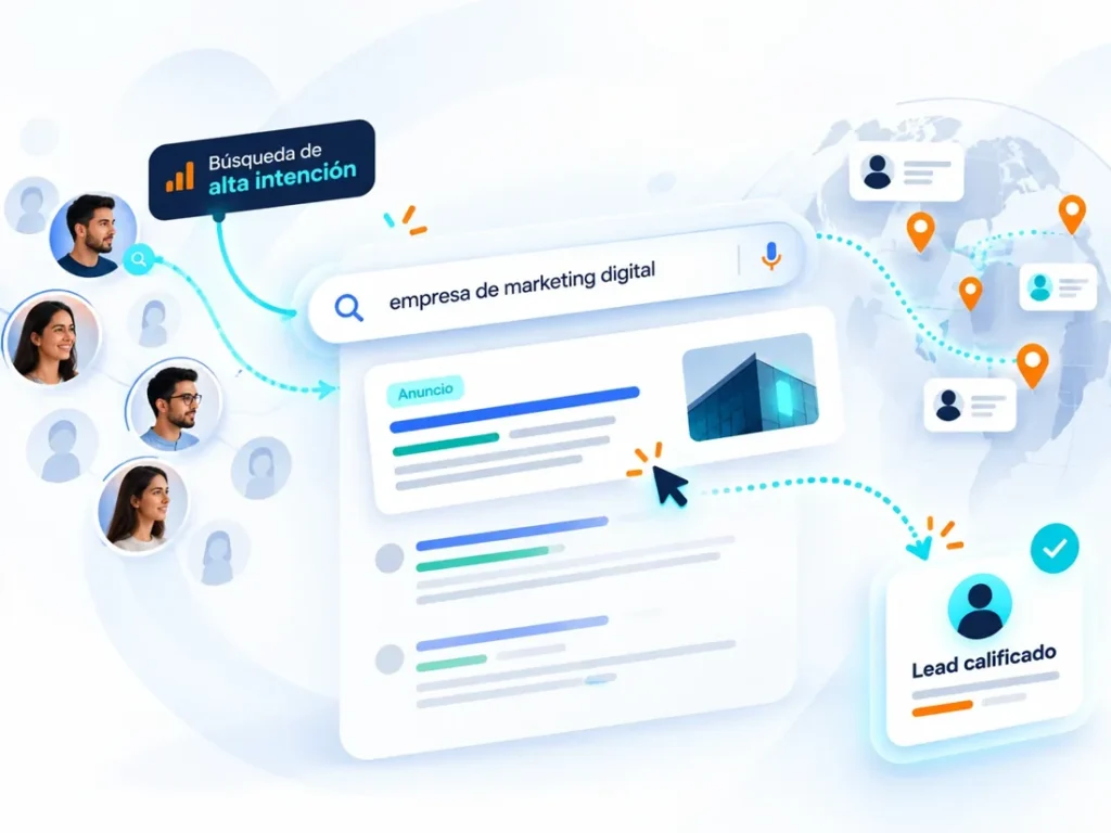 Agencia de Marketing Digital Rehobot campañas de búsqueda